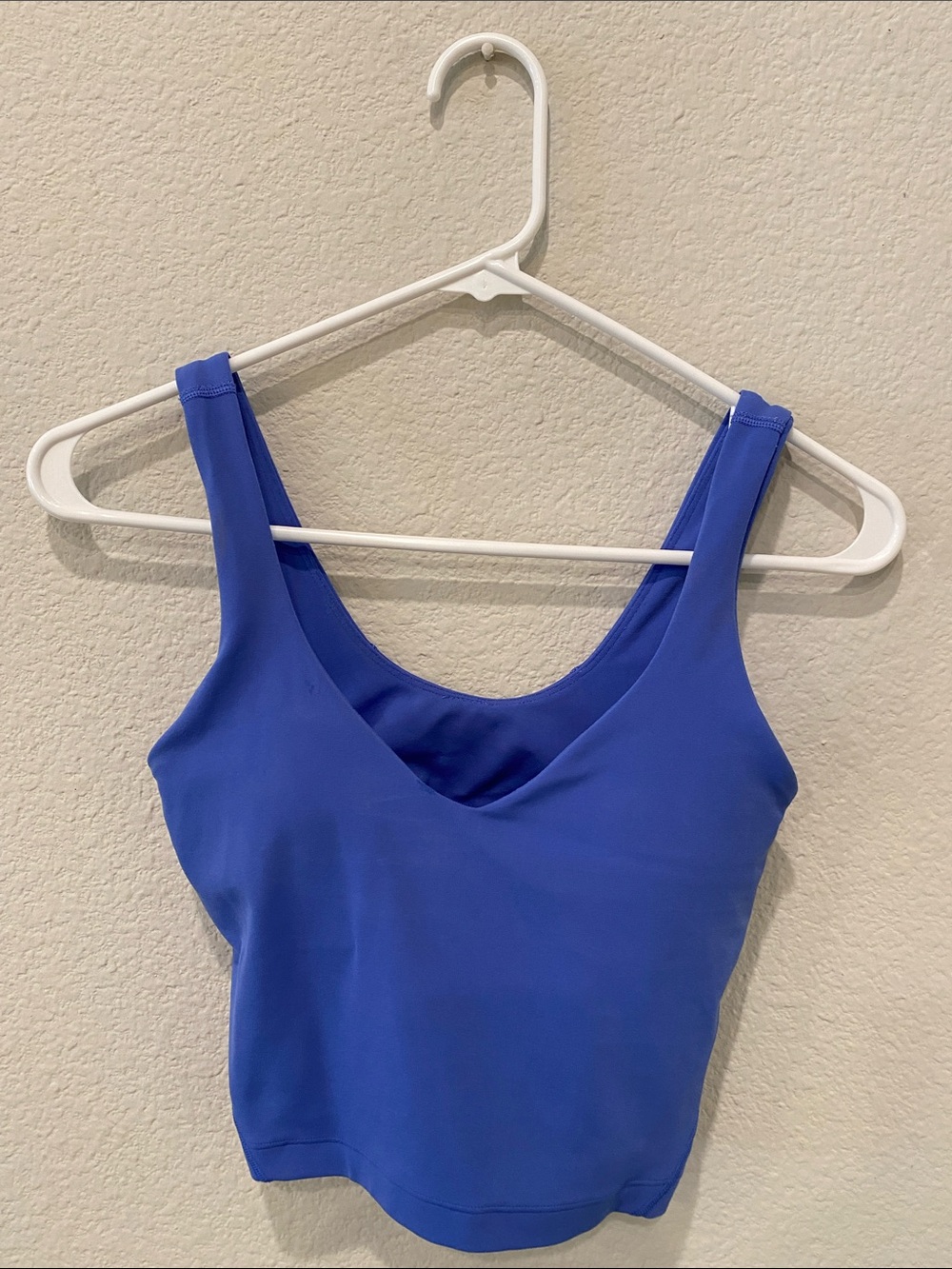 lululemon athletica Royal Blue Scoop Crop Tank